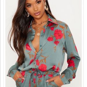 NWT Pretty Little Thing Oversized Shirt
